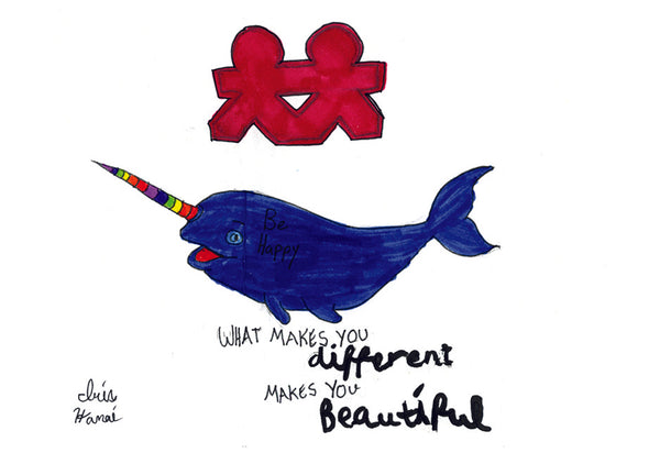 Friendship Narwhale Card